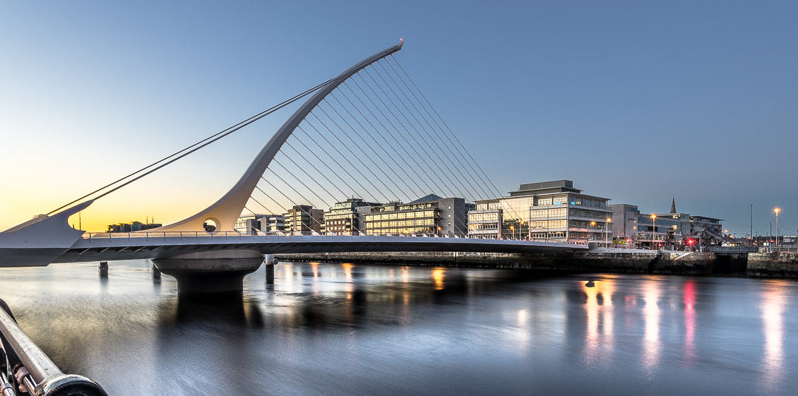 Samuel Beckett Bridge on the River Liffey, Dublin